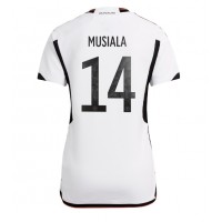 Nemecko Jamal Musiala #14 Domáci Ženy futbalový dres MS 2022 Krátky Rukáv